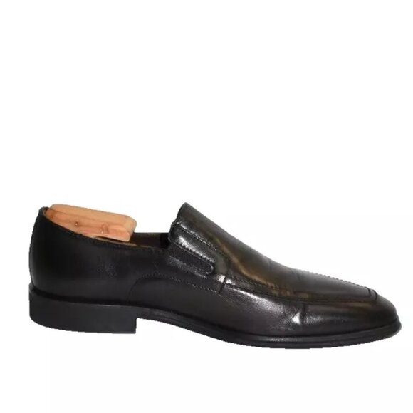 New! Bruno Magli RAGING LEATHER SLIP-ON BLACK LEATHER Loafer Size 9.5 M DD471 main image 3